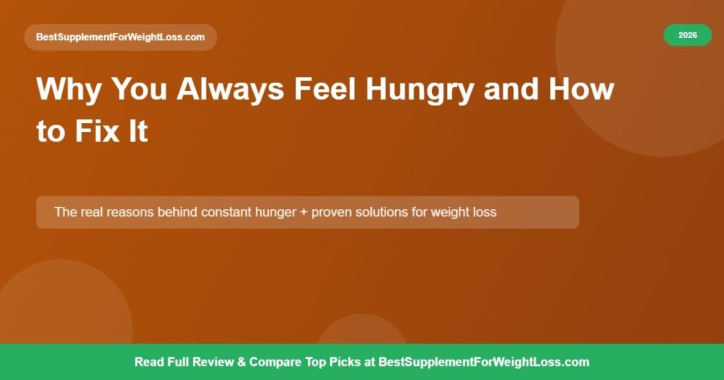Why You Always Feel Hungry and How to Fix It - 2026 guide